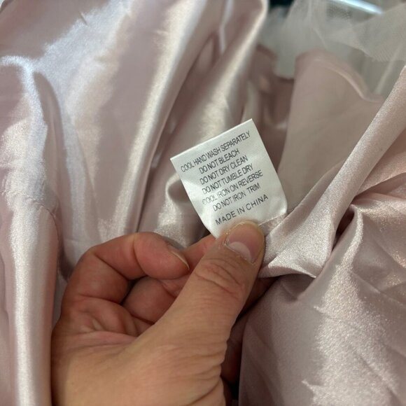 Chi Chi London Women's Cream and Pink Formal Prom Cocktail Dress sz 10 - Picture 7 of 13